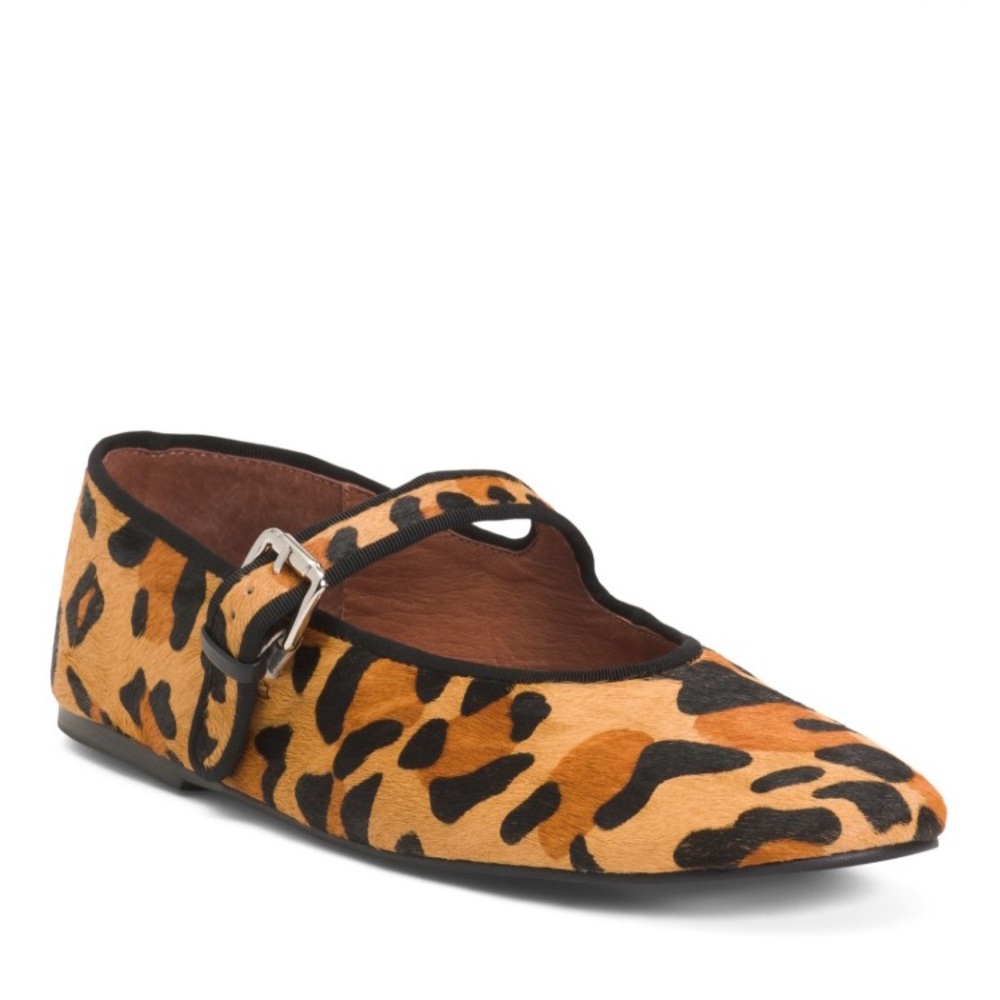 SOLD !!! TONY BIANCO
Leather Leopard Mary Jane Flatsgg